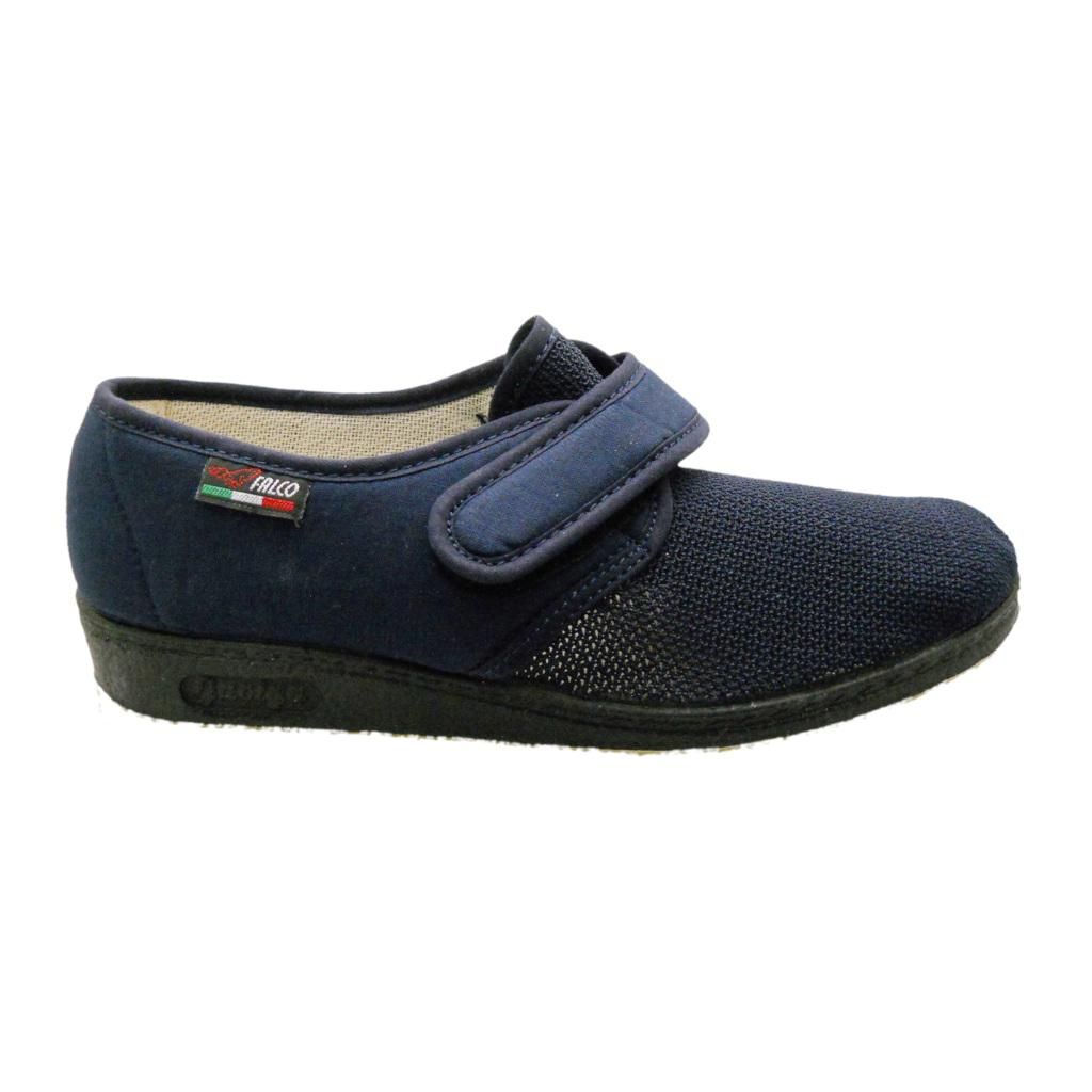 Gaviga Falco 143 pantofola  cotone elasticizzato rete blu fisioterapia