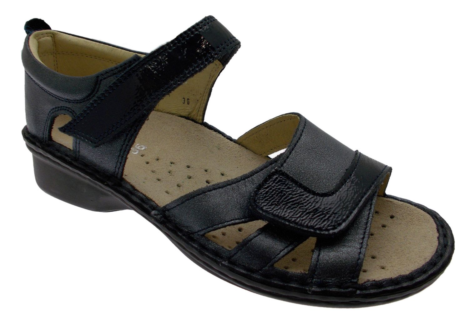 M2524 scarpa sandalo blue extra large ortopedico regolabile