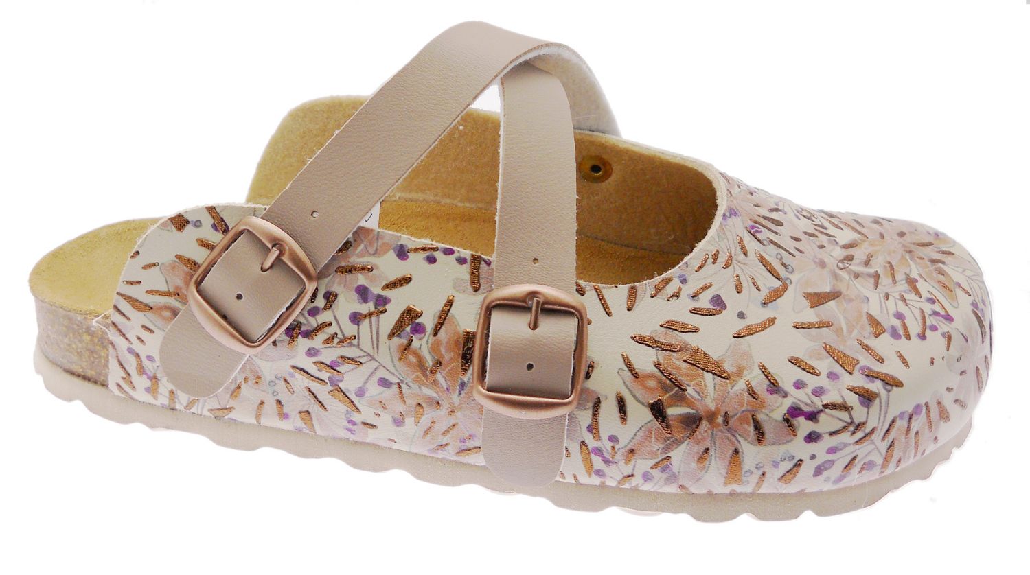 Riposella 19230 ciabatta  anatomico  fantasia bronzo beige