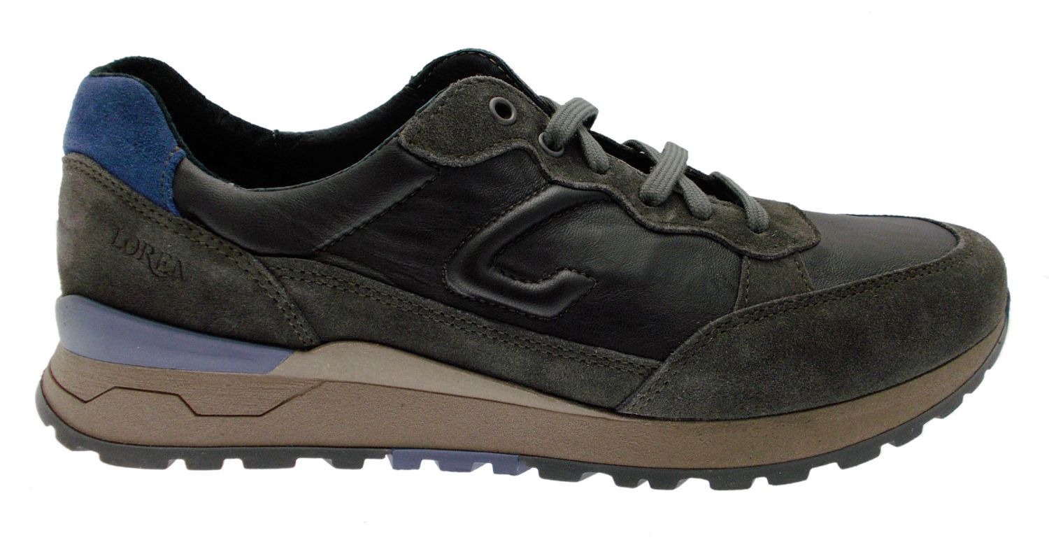 LOREN G0318 grigio  piombo sneaker scarpa uomo plantare ortopedica