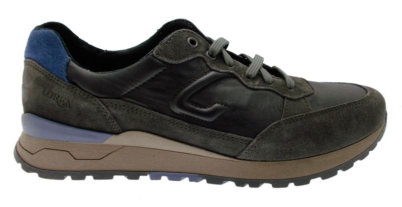LOREN G0318 grigio  piombo sneaker scarpa uomo plantare ortopedica
