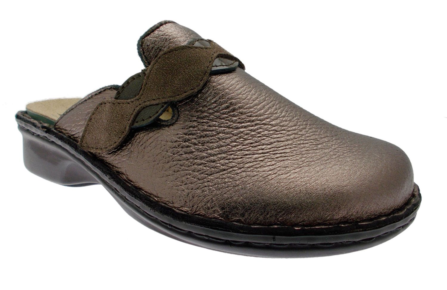 LOREN M2743 ciabatta chiusa piombo extra large strappo ortopedica