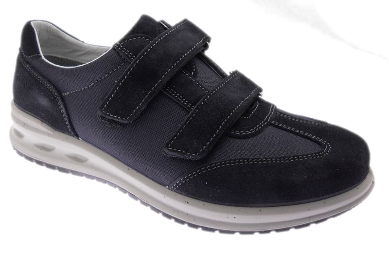 LOREN G0322 sneaker ortopedica plantare estraibile blu strappo
