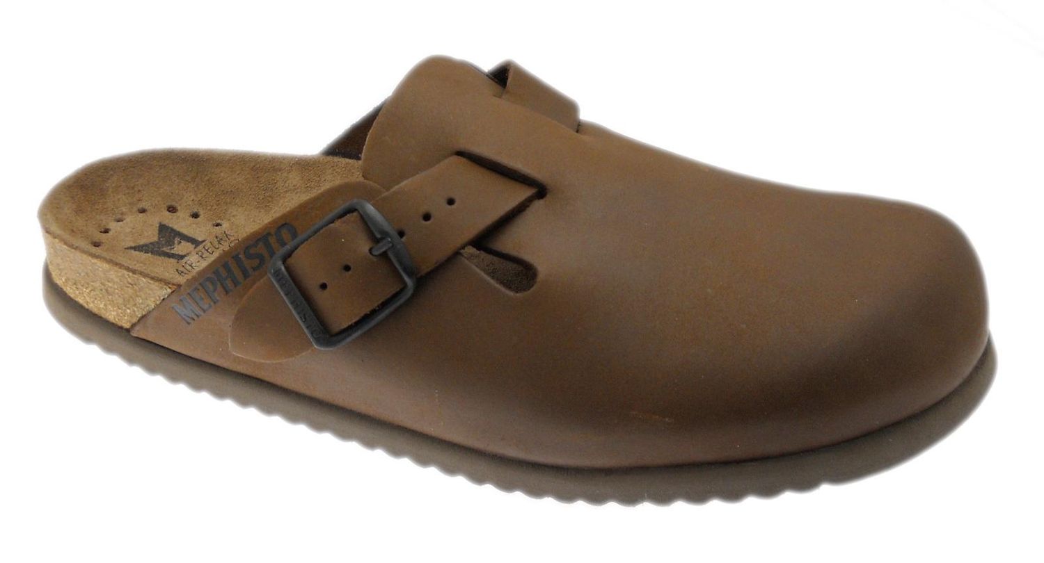 MEPHISTO NATHAN ciabatta uomo sabot scalzati marrone