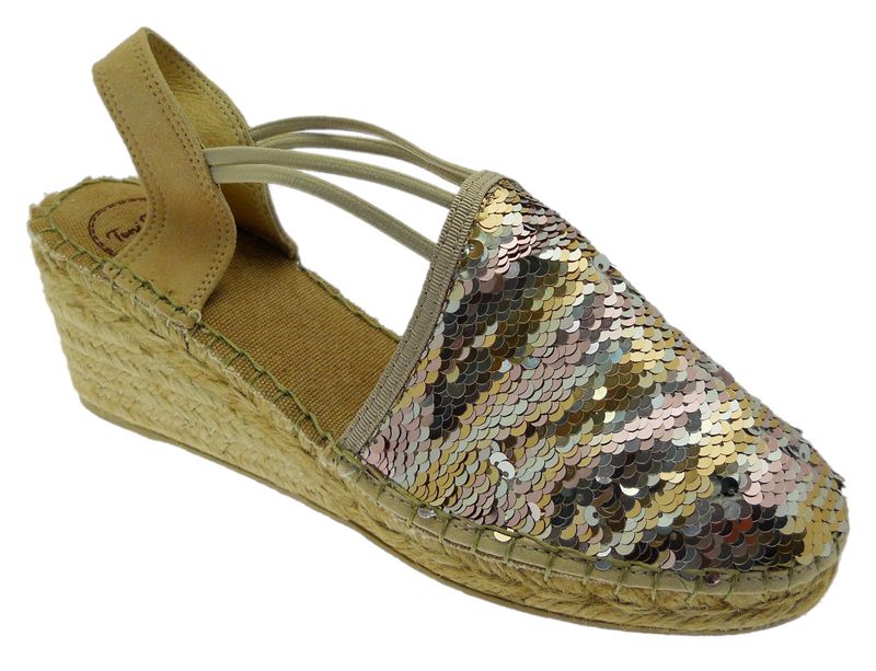 Toni Pons TANIA - LM  espadrillas pailettes nude