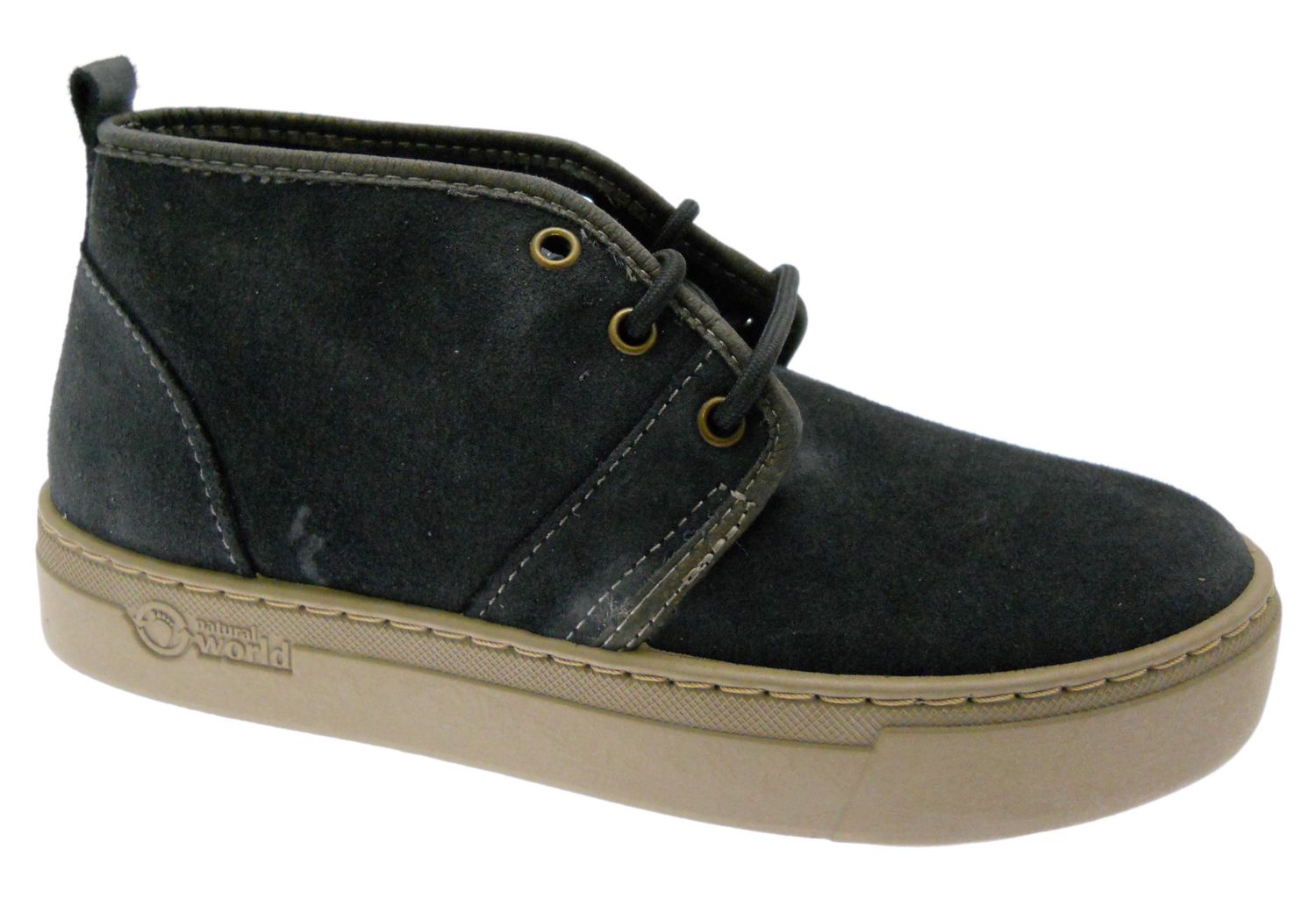 NATURAL WORLD ECO 6151 901 NERO negro polacchino lacci