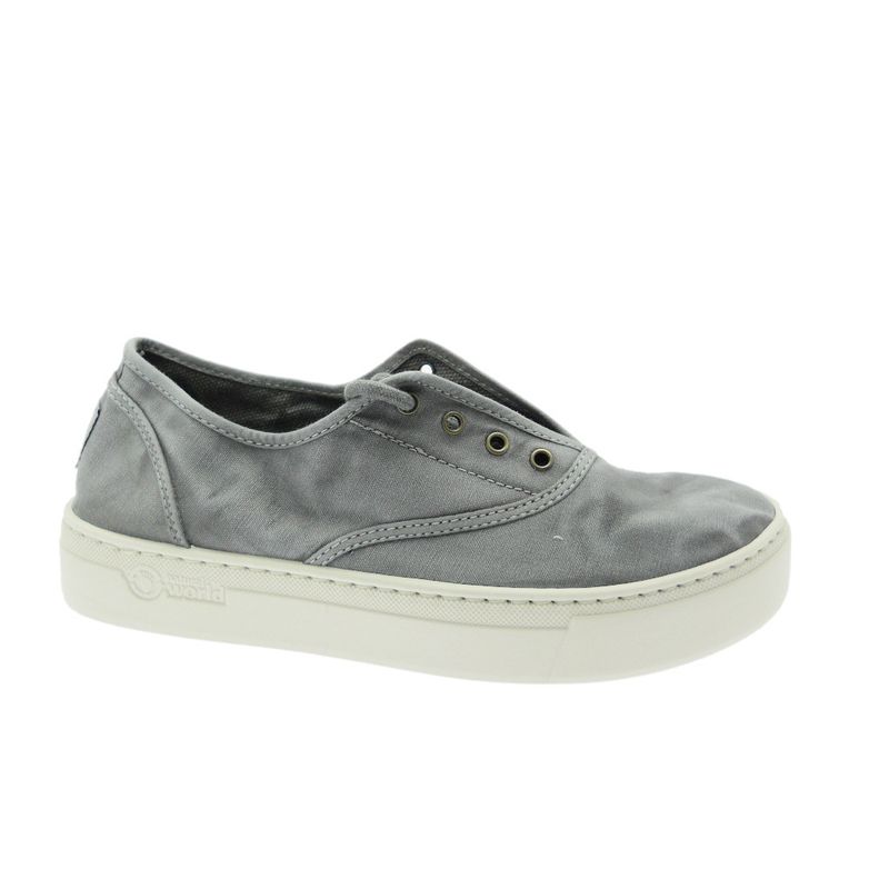 NATURAL WORLD ECO tennis cotone zeppa GRIGIO Gris 6112E 623