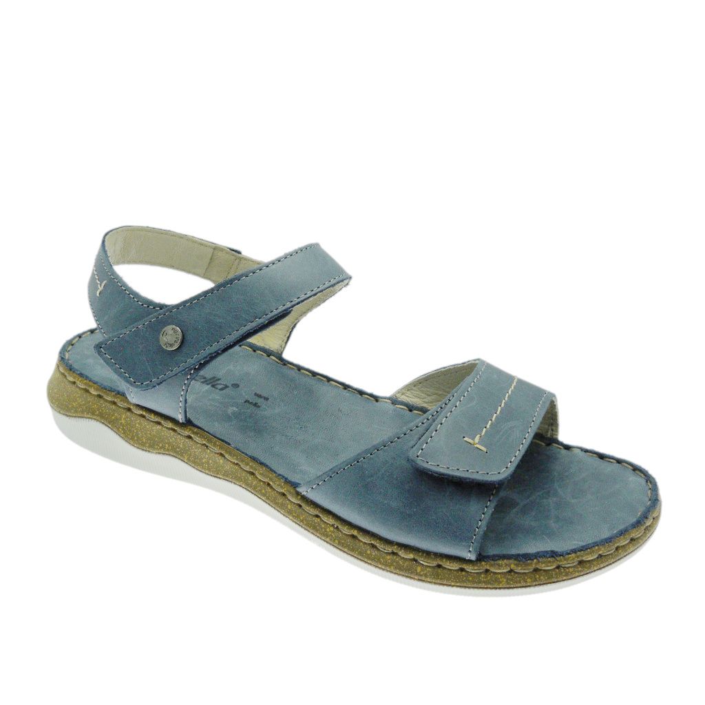 Riposella 40726 sandalo blue jeans plantare memory regolabile