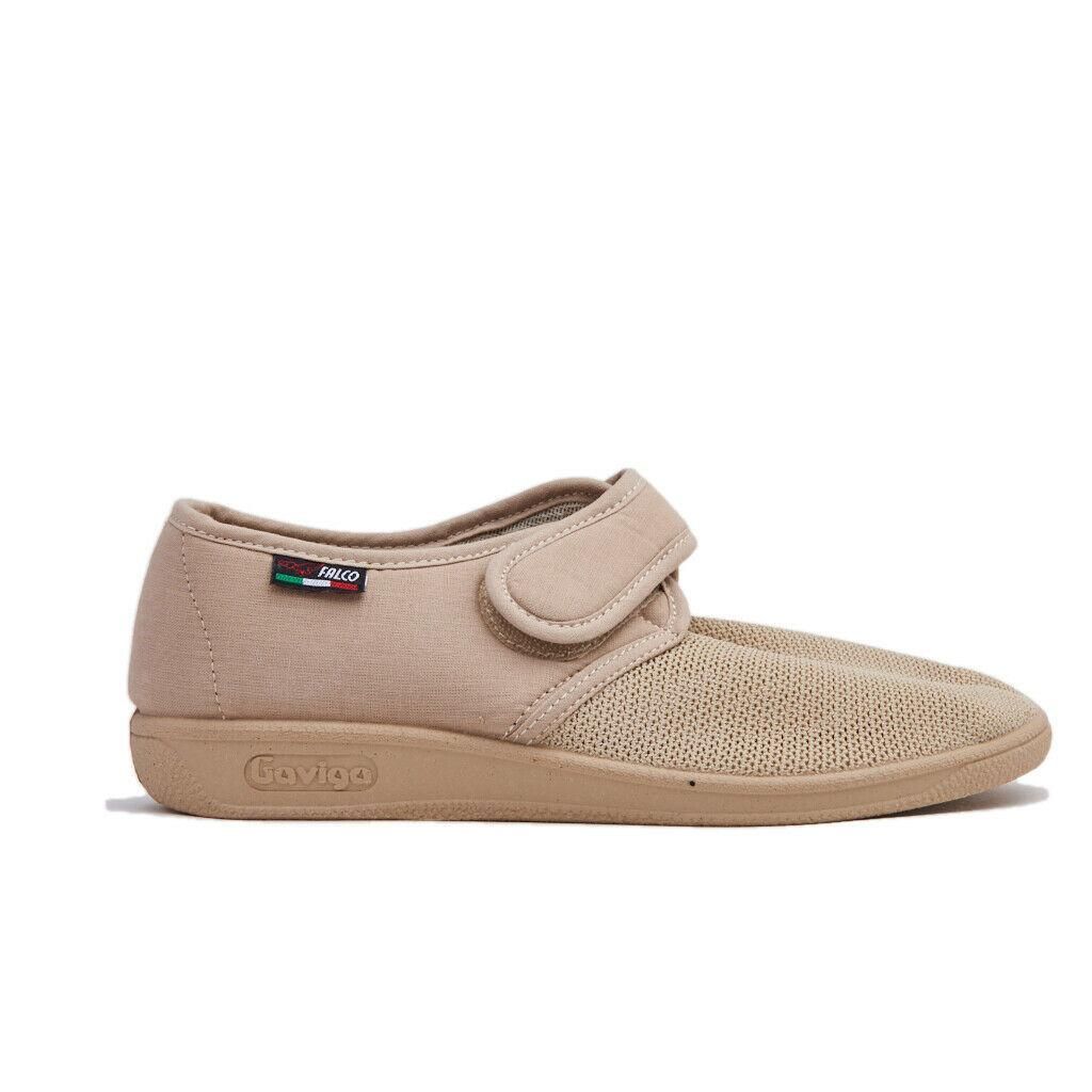 Gaviga Falco 143 pantofola  cotone elasticizzato rete beige fisioterapia