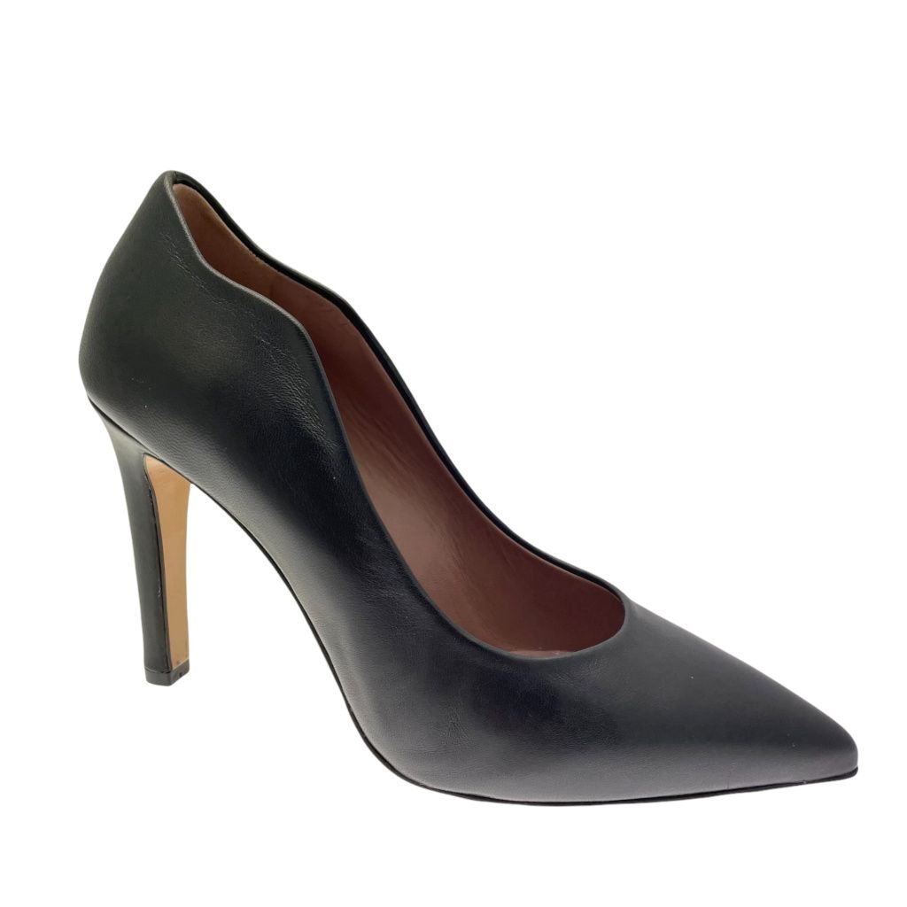 SOFFICE SOGNO 20932 decoltèe pelle nera sexy tacco alto classica ma con onda