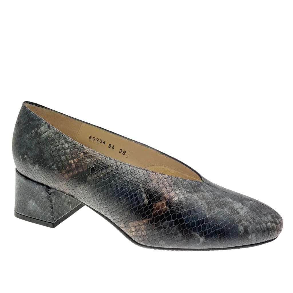 Loren 60904 scarpa donna decoltè con soletta estraibile multicolore animalier