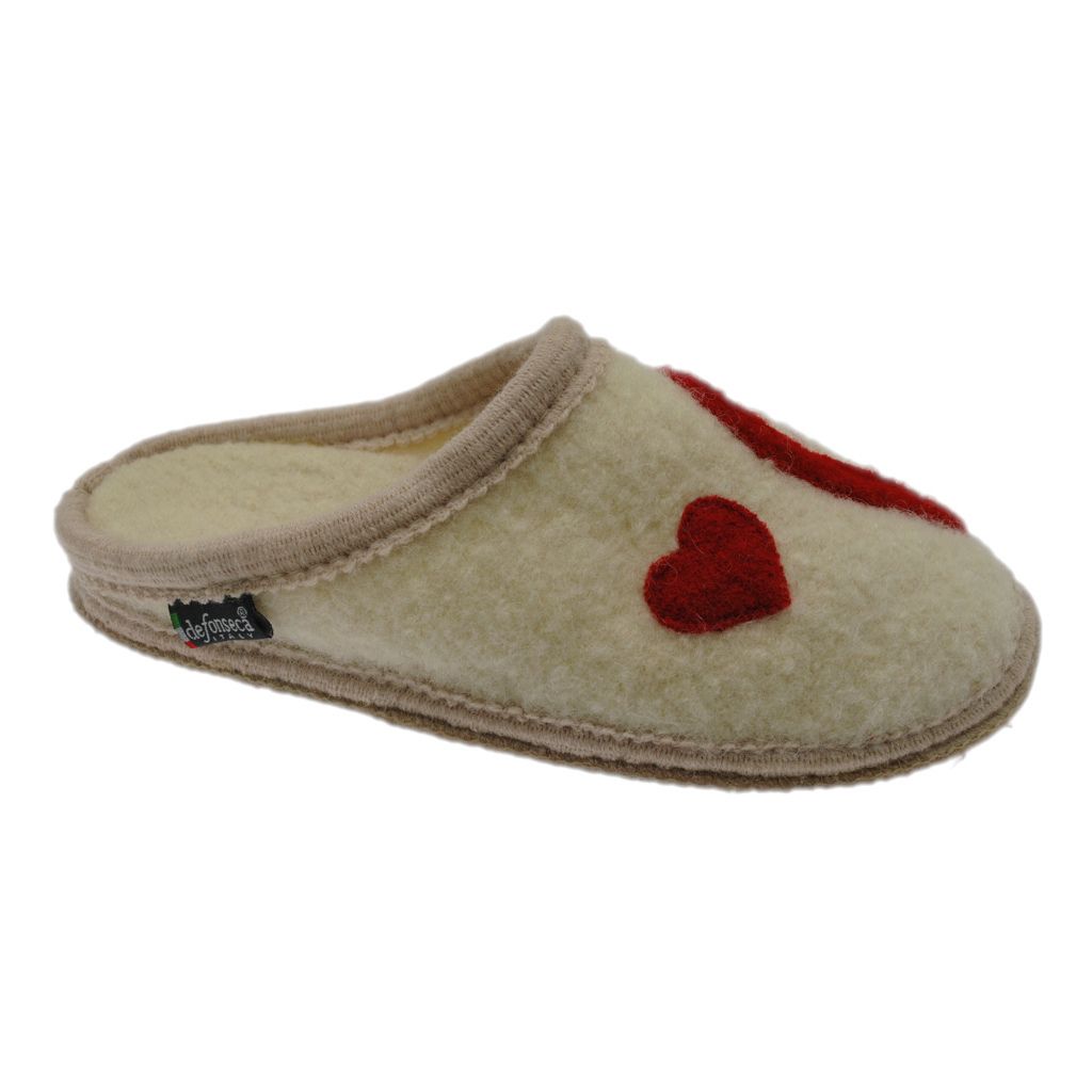 DE FONSECA LANOSO ciabatta in feltro lana cotta beige