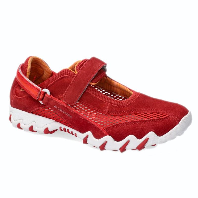 Mephisto Allrounder NIRO scarpa donna sportiva  sneaker traforata rossa trekking ballerina