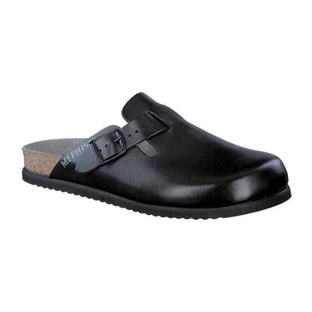 MEPHISTO NATHAN ciabatta uomo sabot scalzati nero