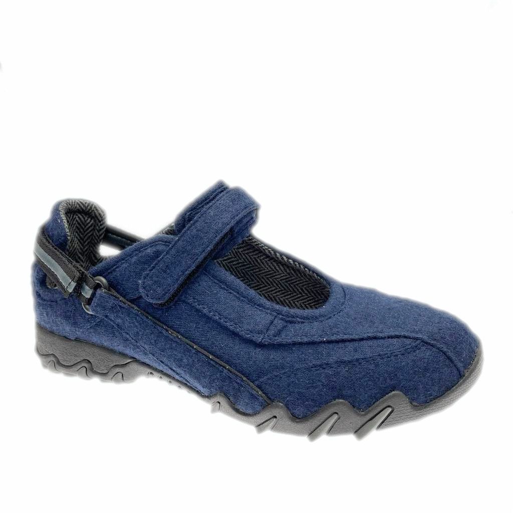 Mephisto Allrounder NIRO scarpa donna sportiva blu notte lana merino