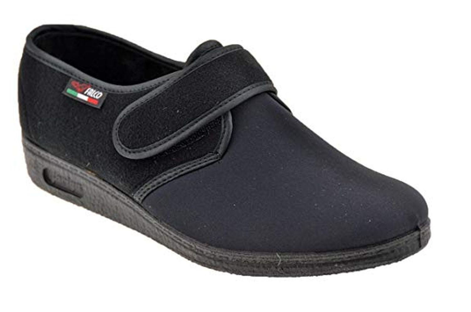 Gaviga pantofola strappo panno elasticizzato nero fisioterapia post operatorio