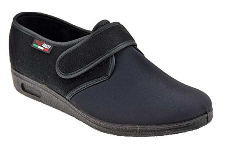Gaviga pantofola strappo panno elasticizzato nero fisioterapia post operatorio