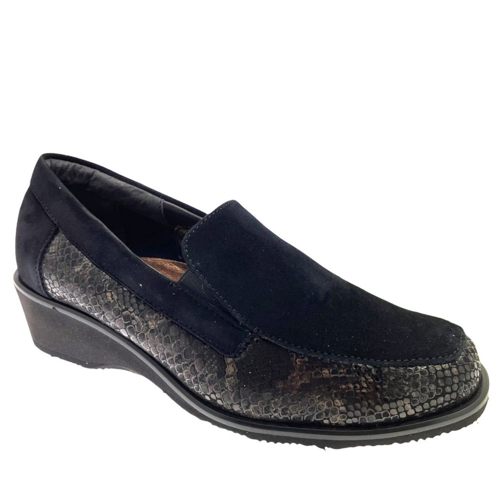 Calzaturificio LOREN O5817  scarpa donna accollata elasticizzata lycra soletta estraibile