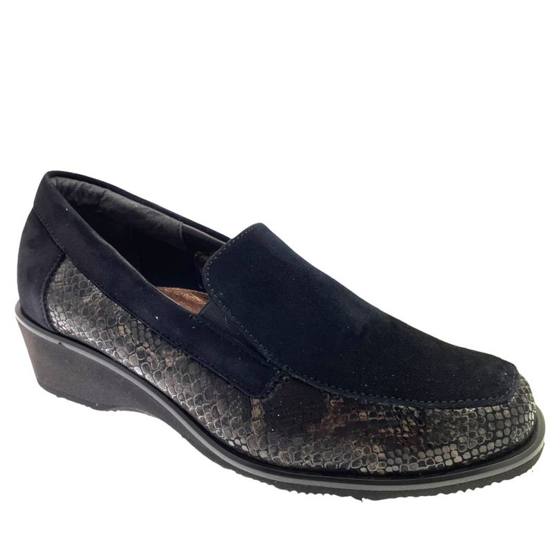 Calzaturificio LOREN O5817  scarpa donna accollata elasticizzata lycra soletta estraibile