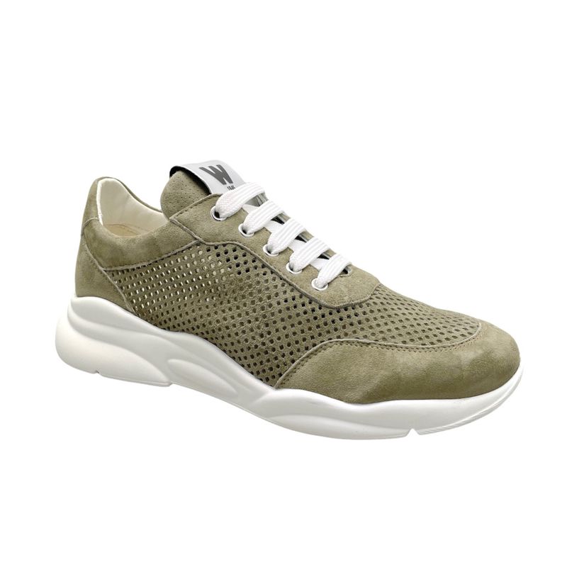 MELLUSO WALK R2032 CLARA sneaker scarpa per donna sportiva verde traforata soletta estraibile