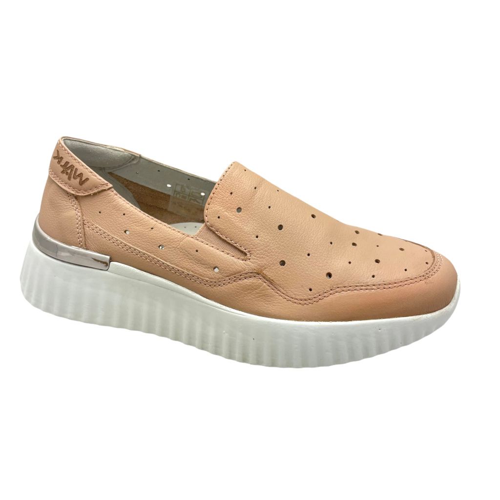 MELLUOS WALK K55332B accollato slip on per donna sabbia dune traforato SNEAKER