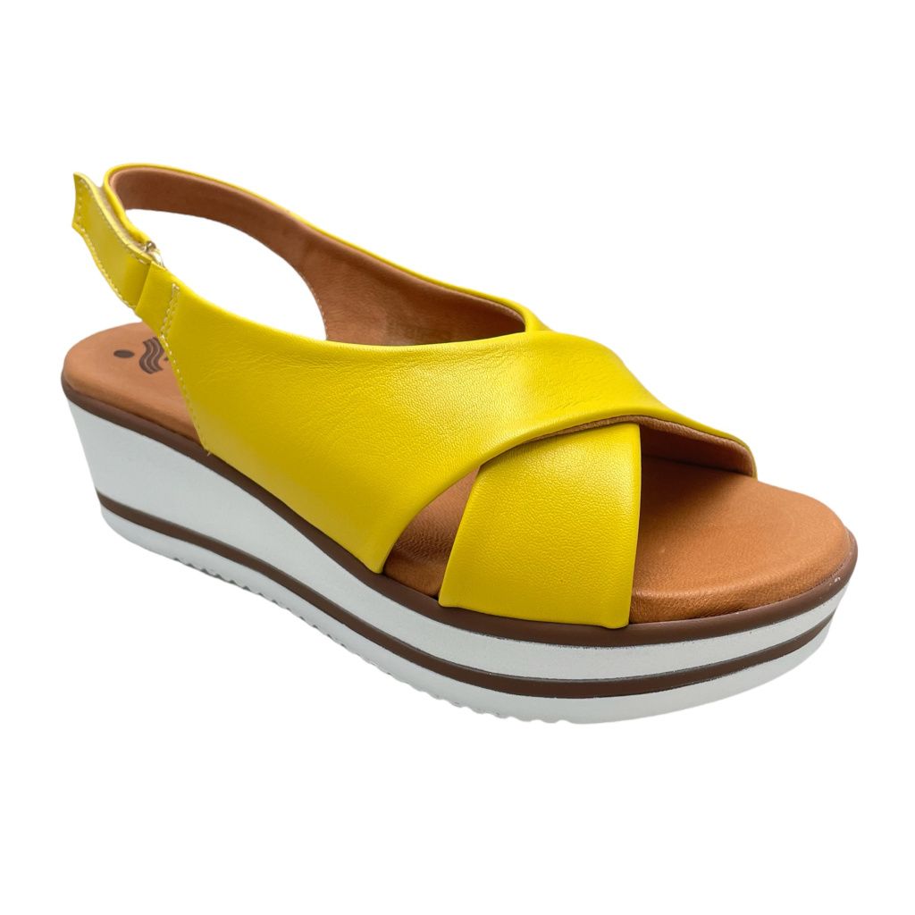 SUSIMODA SANDALO per donna soletta soffice piuma gel incrociato a strappo