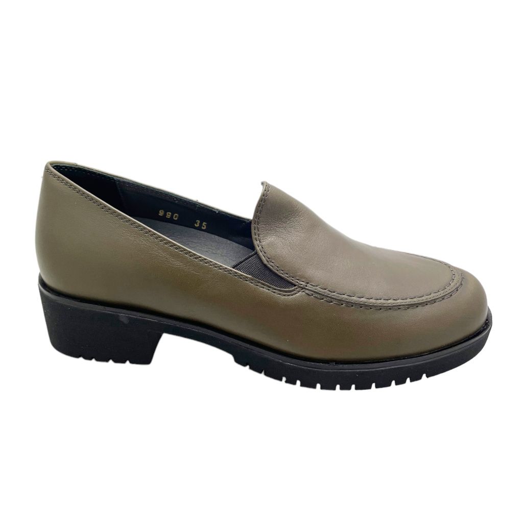 MELLUSO  R35500 MOCASSINO accollato per donna verde 35 36 37 38 39 40 41