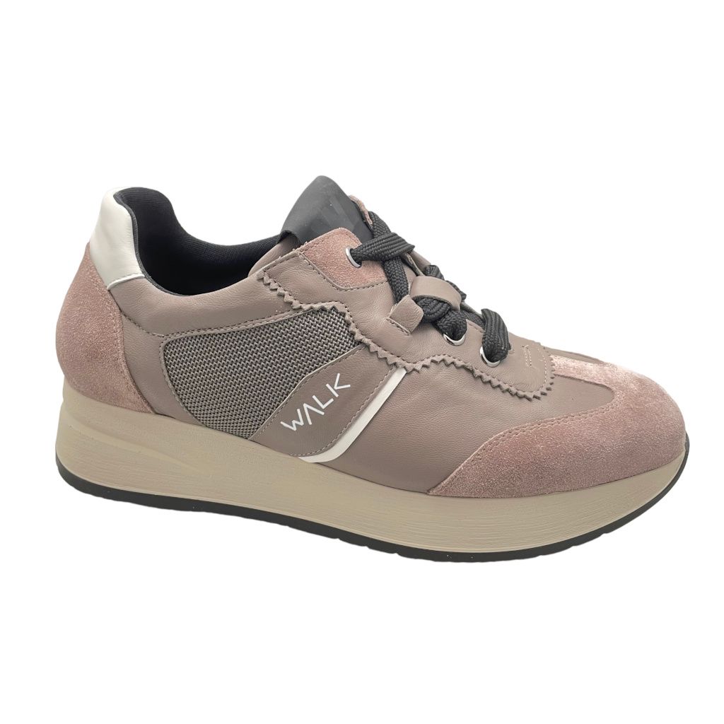 MELLUSO WALK R25071 CARLA sneaker essential scarpa per donna sportiva ROSA nude 34 42 43 44