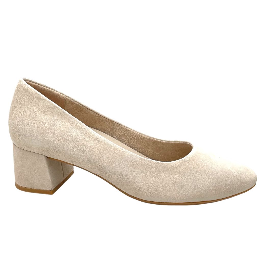 TAMARIS 8-52300-20 decoltè scarpa donna scamosciata beige 43 44 45 soletta estraibile