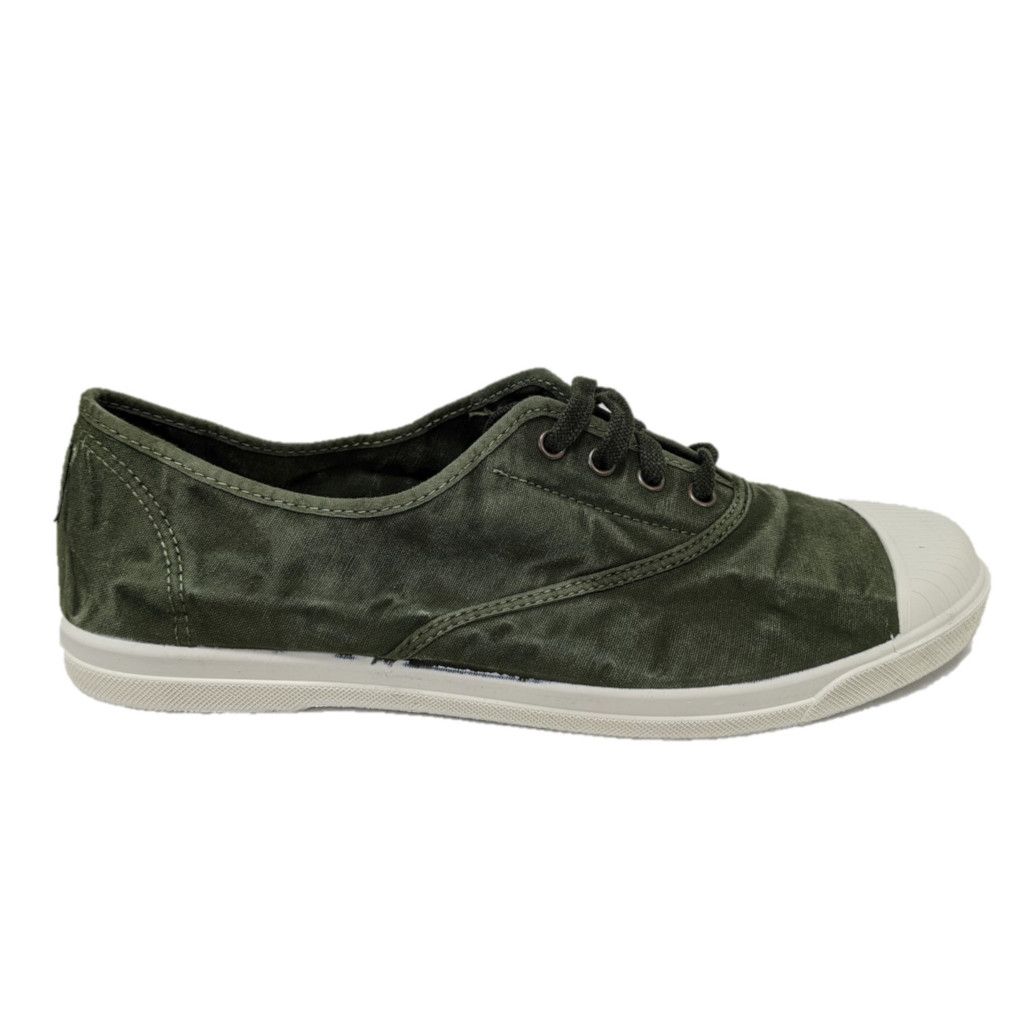NATURAL WORLD ECO sneaker tennis cotone verde kaki 3102E 622 Vegan shoes