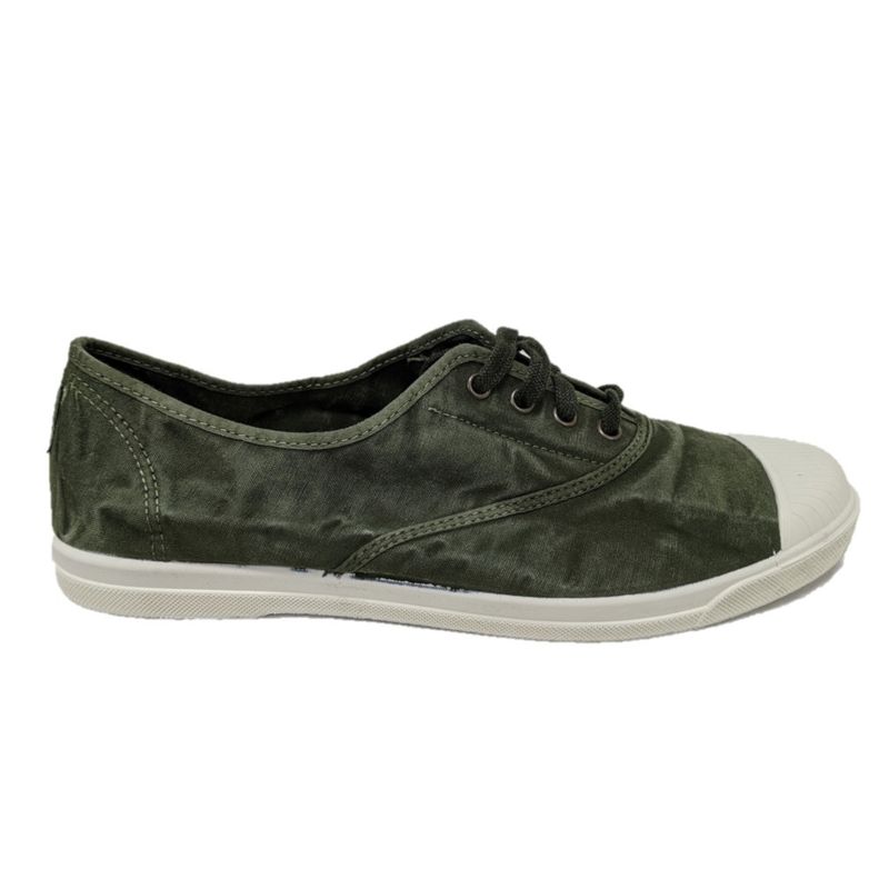 NATURAL WORLD ECO sneaker tennis cotone verde kaki 3102E 622 Vegan shoes
