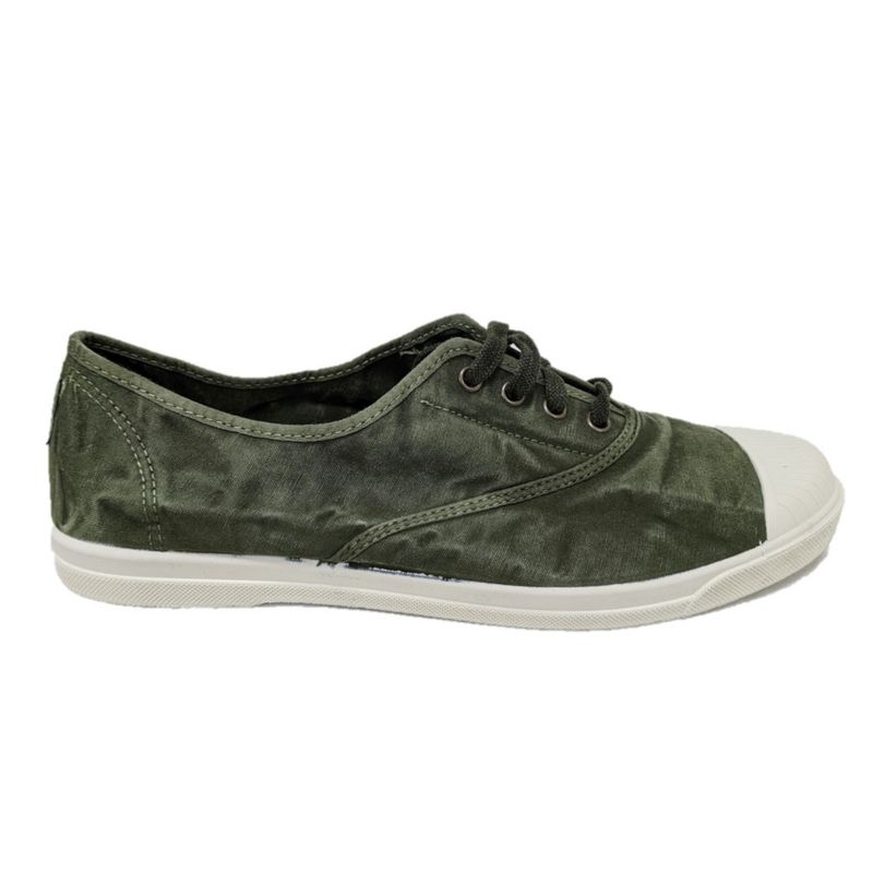 NATURAL WORLD ECO 470E 622 tennis cotone kaki verde vegan Old Lavanda