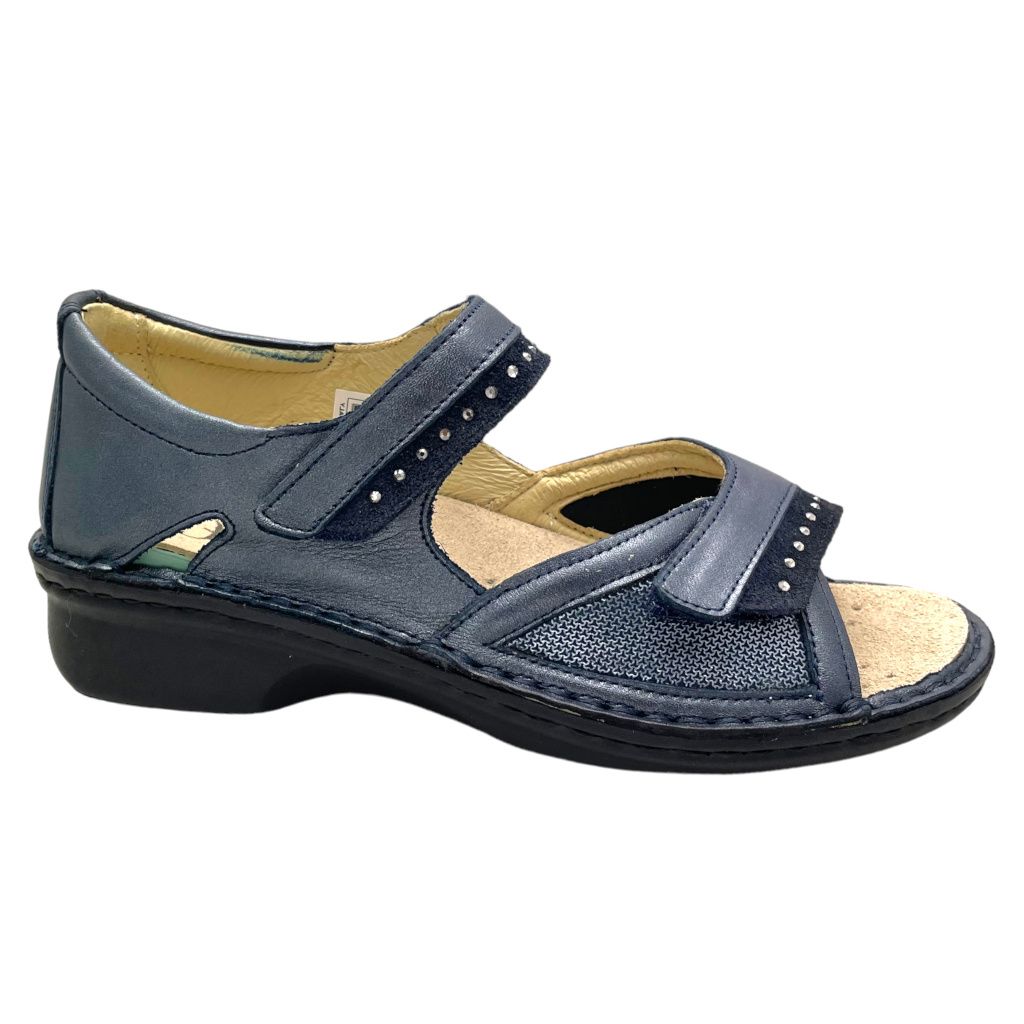 LOREN M2973 scarpa sandalo per donna extra large elasticizzata regolabile soletta estraibile