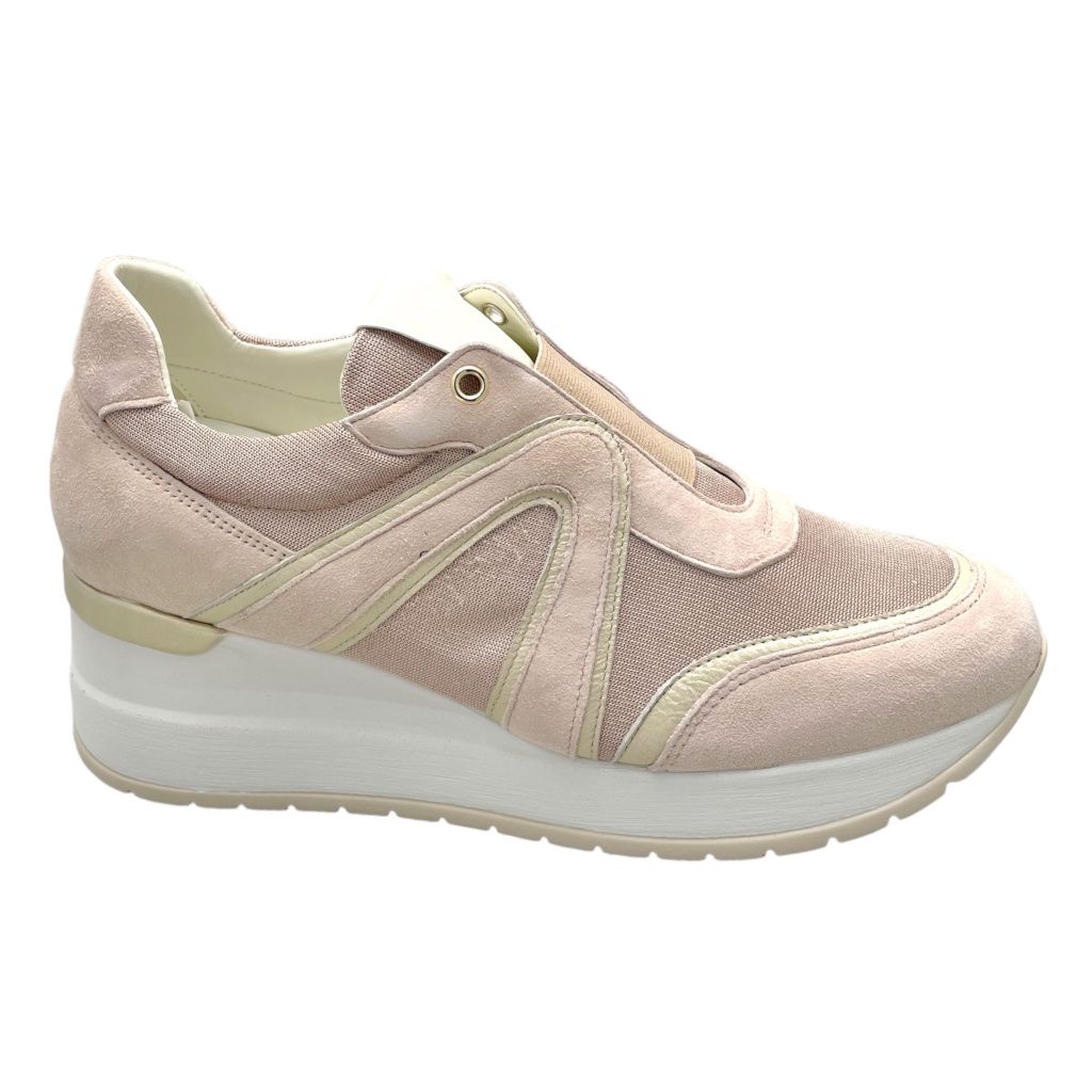 MELLUSO WALK R20442 sneaker slipon con elastico scarpa donna 34 42 43 44 soletta estraibile zeppa