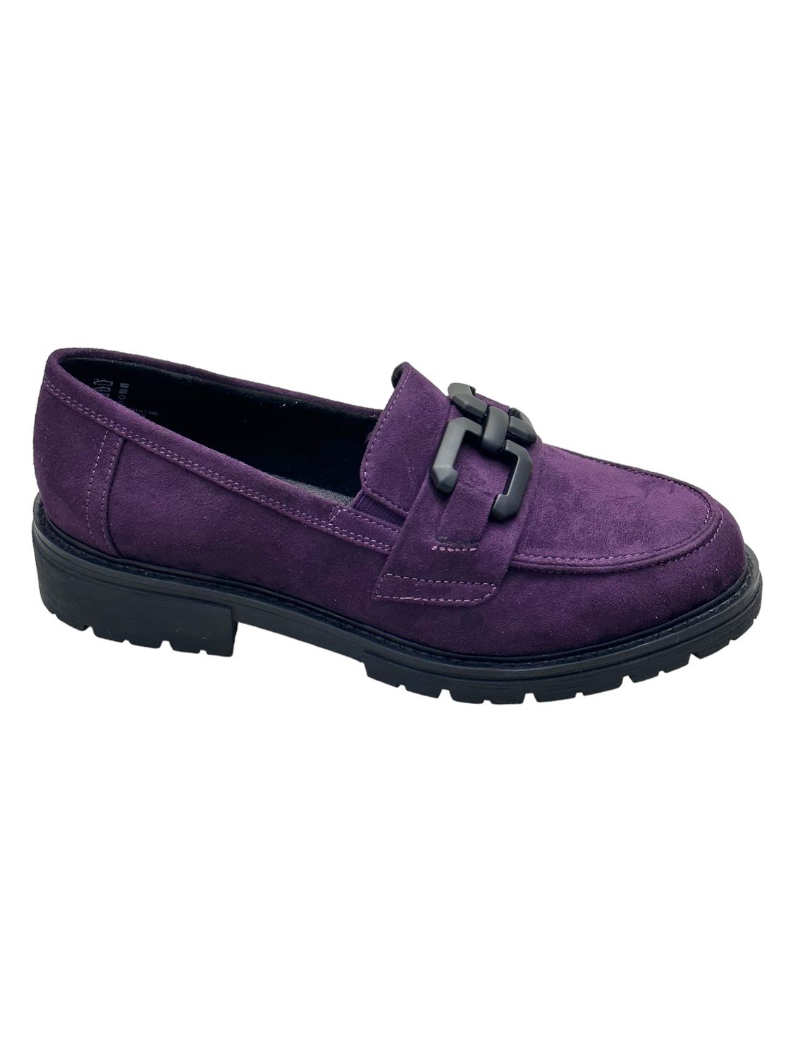 JANA soft line mocassino scarpa donna accollata viola con morsetto Vegan shoes 8-24763-41 580