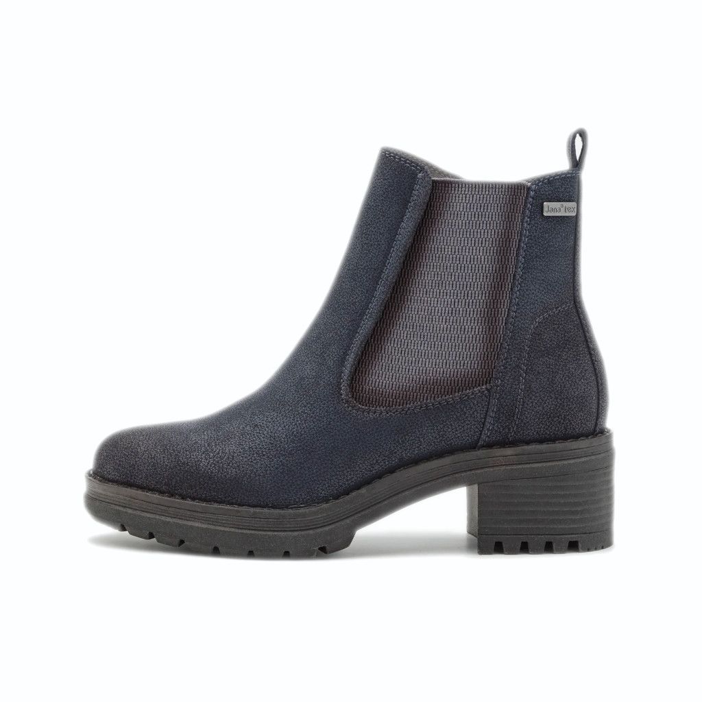 JANA stivaletto ANKLE BOOT BLU cerniera 8-26460-41 805 vegan shoes