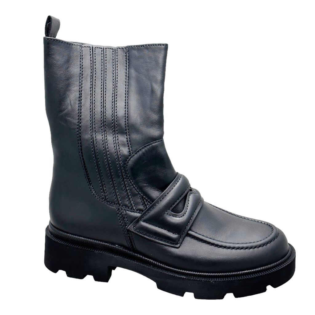 GABOR 32.754.57  stivaletto scarpa donna ankle boot mocassino numeri grandi 40 41 42 43 44 cerniera comfort nero