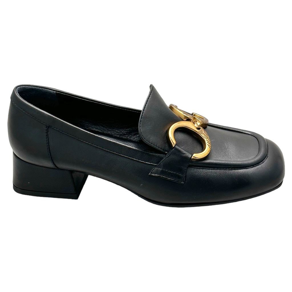 MELLUSO V5200 MOCASSINO accollato per donna nero 33 34 35 36 37 38 39 40 41 42 43 44  con grande morsetto