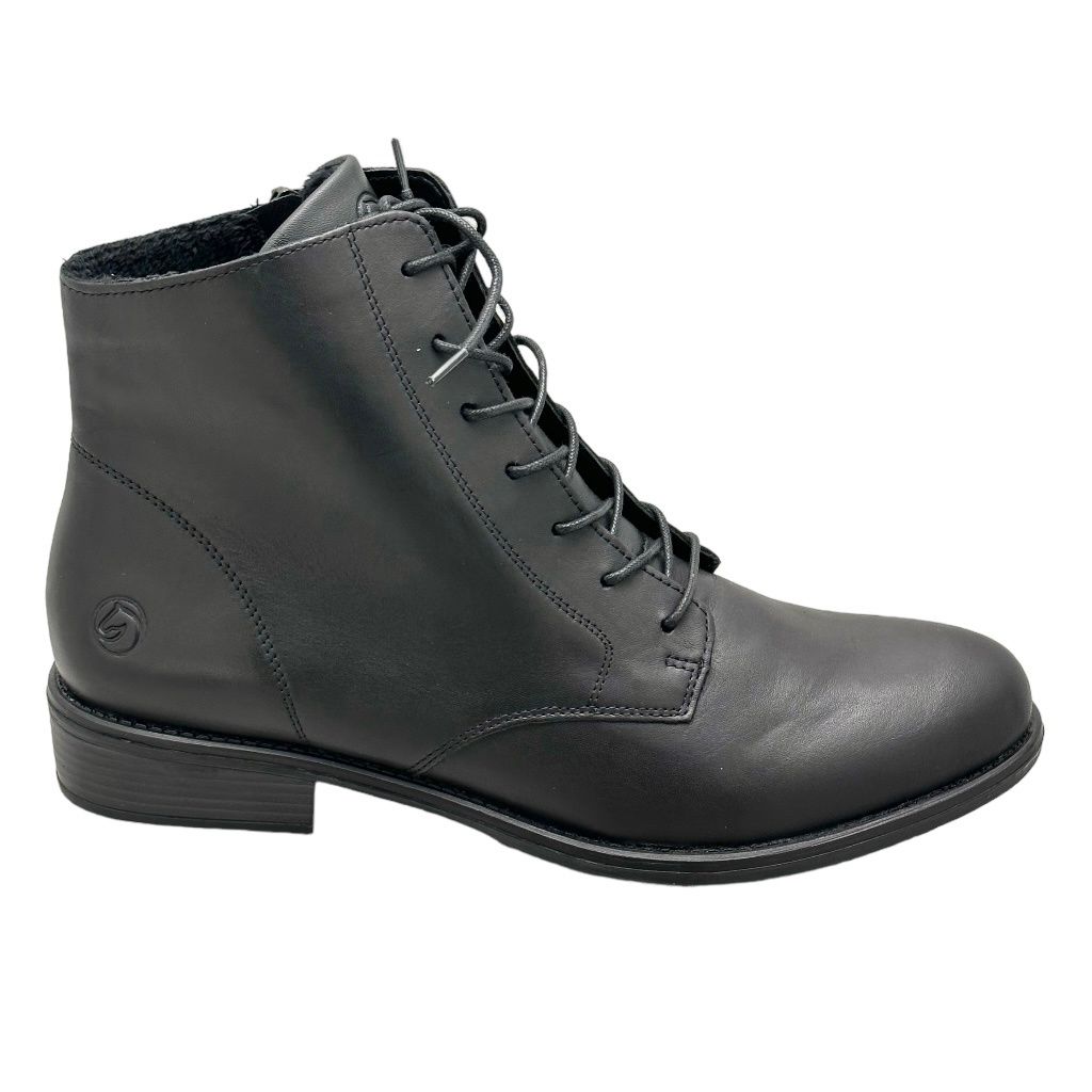 REMONTE stivaletto ANKLE BOOT nero anfibio polacchino cerniera D0F73-01 soletta estraibile 41 42 43 44 45 numeri grandi