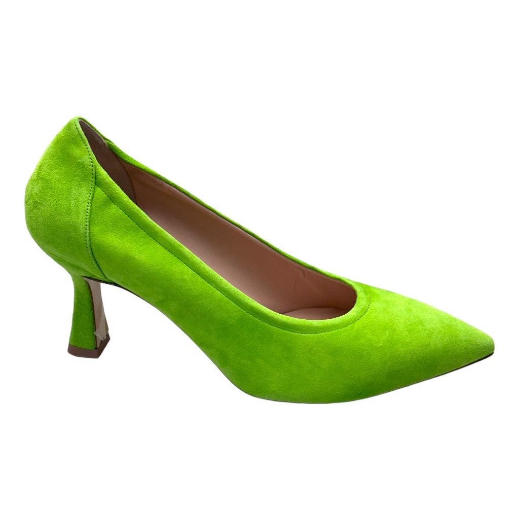 MELLUSO E1672 scarpa per donna decoltè scamosciato lizard verde mela clessidra  33 34 35 36 37 38 39 40 41
