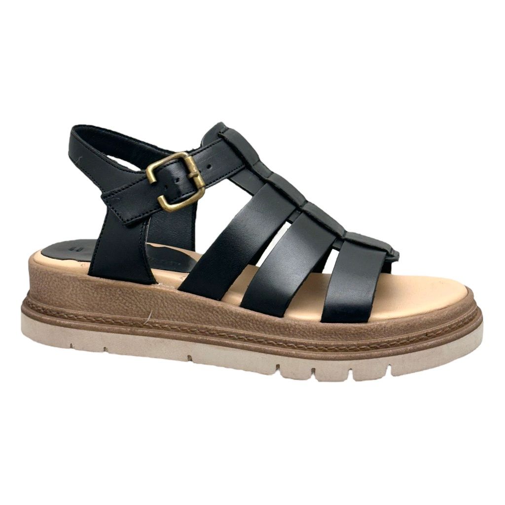 Valleverde 47052 sandalo con platform listini nero