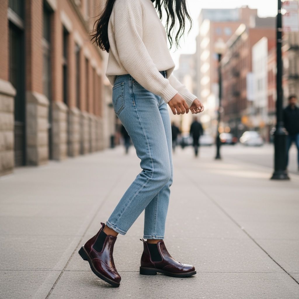 LOREN C4119  stivaletto bordeaux in vernice anckle boot soletta estraibile forma large ortopedico cerniera stile inglese