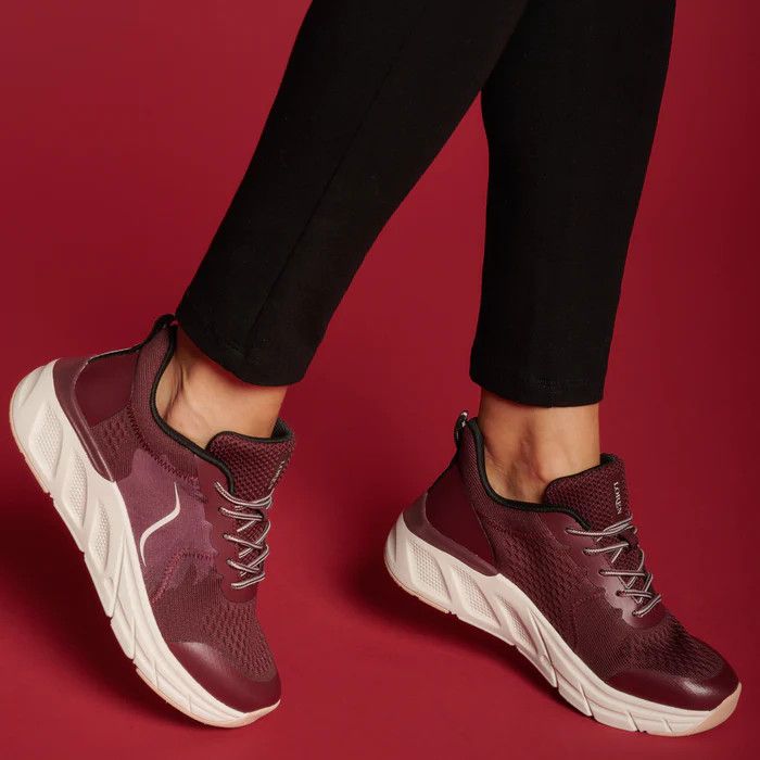 LOREN A2000  scarpa per donna  sneaker bordeaux  soletta estraibile arch support ortopedica calzata 8,5