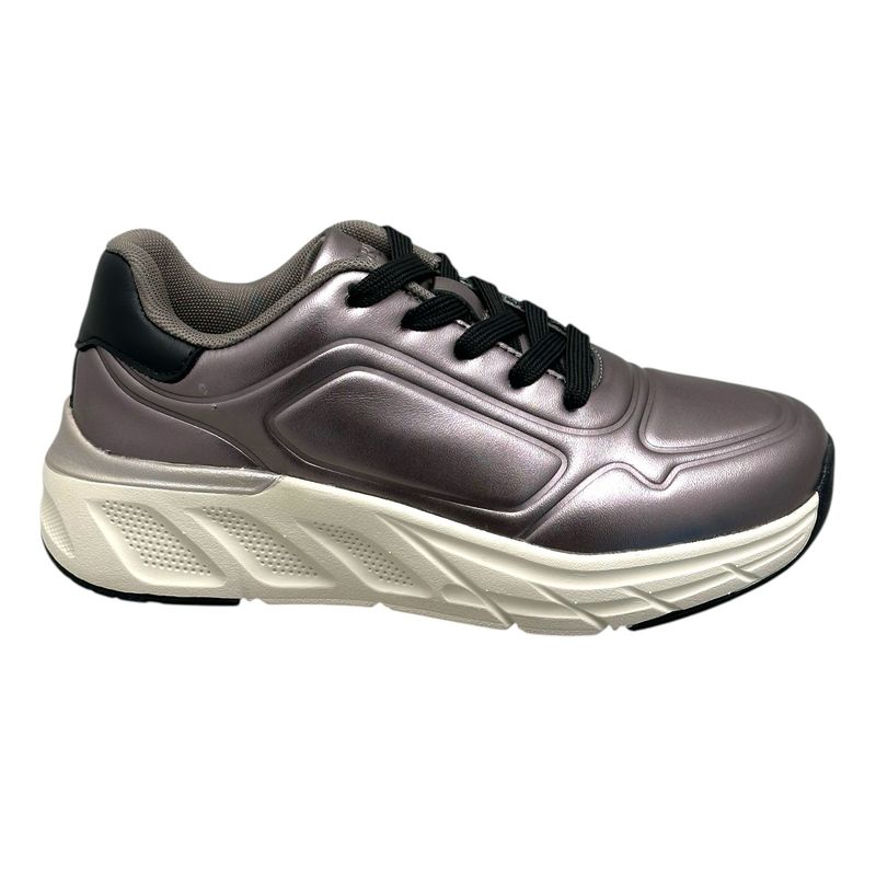 LOREN A2008  scarpa per donna  sneaker metallizzata  estraibile arch support ortopedica calzata 8,5