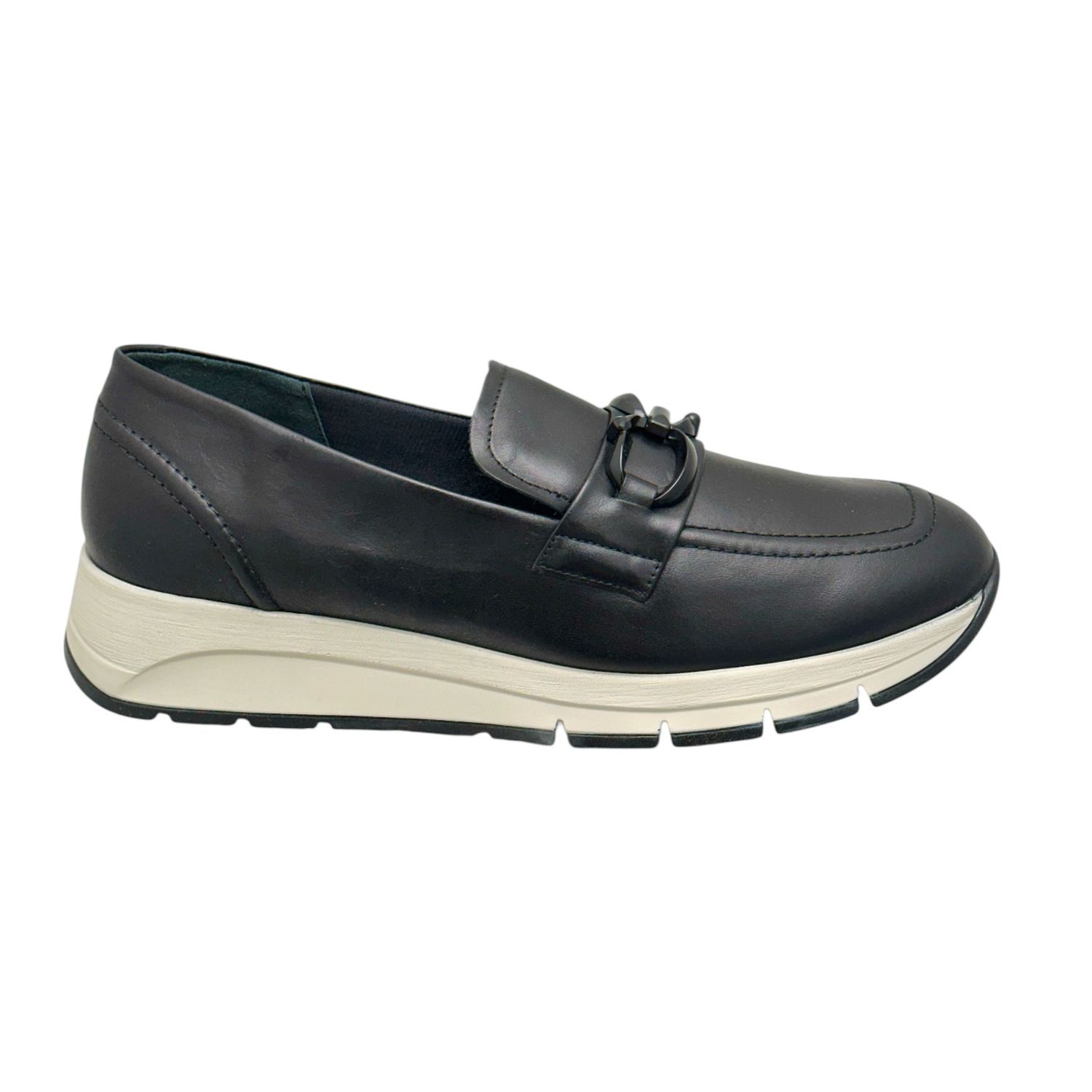 MELLUSO R25089 MOCASSINO accollato slip on pelle nero  42 43 44