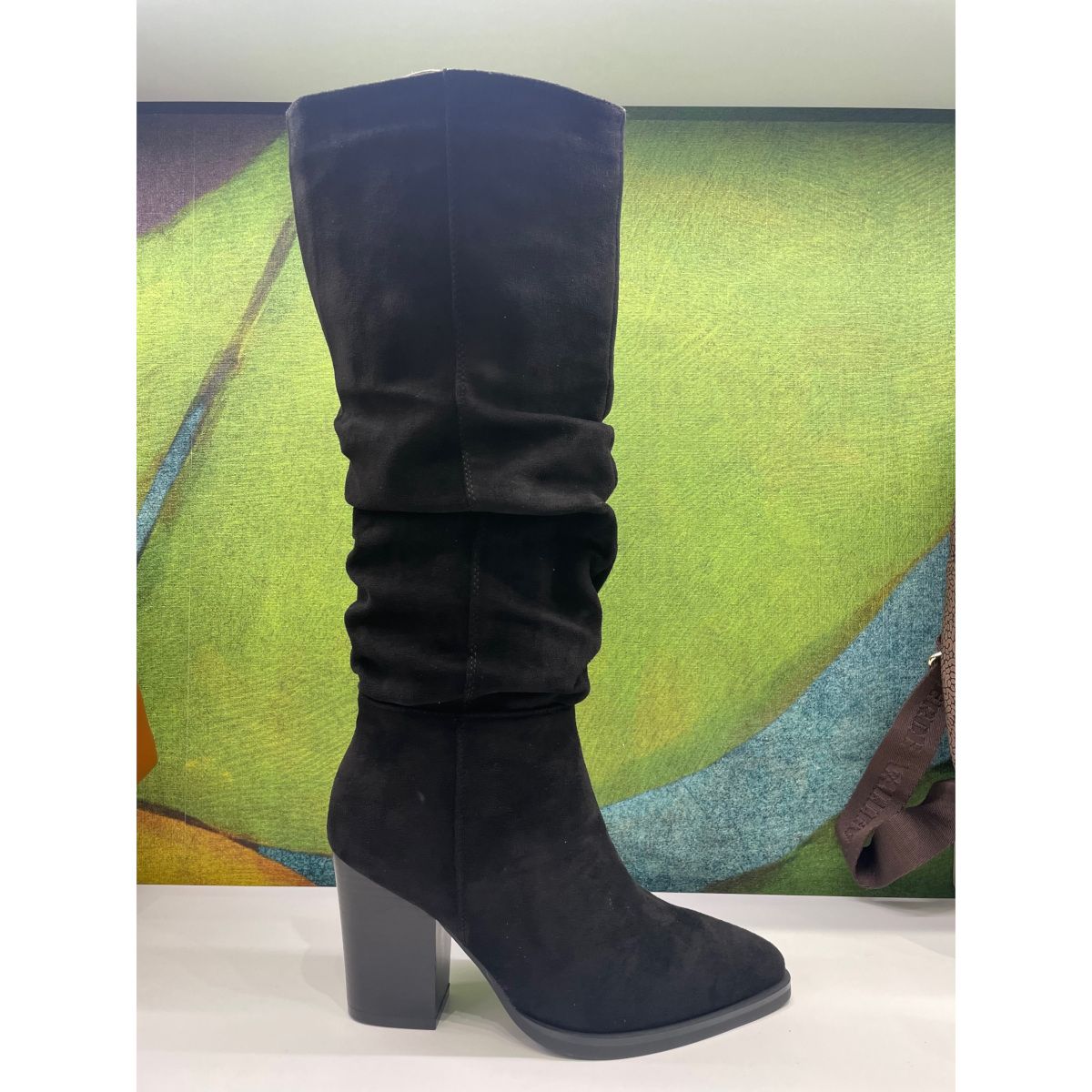 STIVALE in eco camoscio  mai più problemi in gamba super comodo stile texano elegante nero