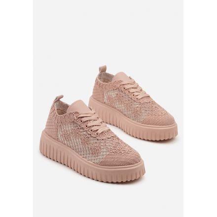 SNEAKER ELEGANCE in pizzo ROSA ANTICO - sposa e cerimonia