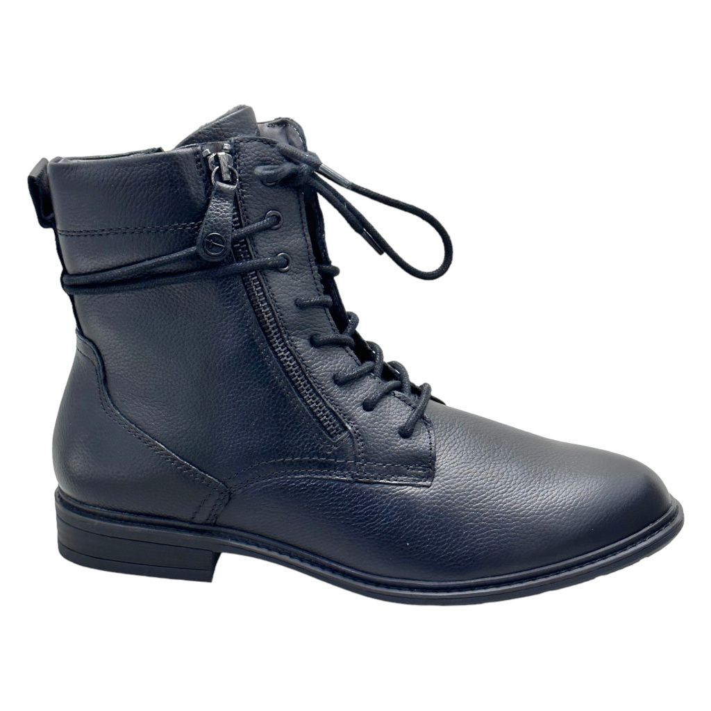 TAMARIS stivaletto ANKLE BOOT nero anfibio polacchino cerniera 8-55102-41 001 soletta estraibile 43 44 45 numeri grandi
