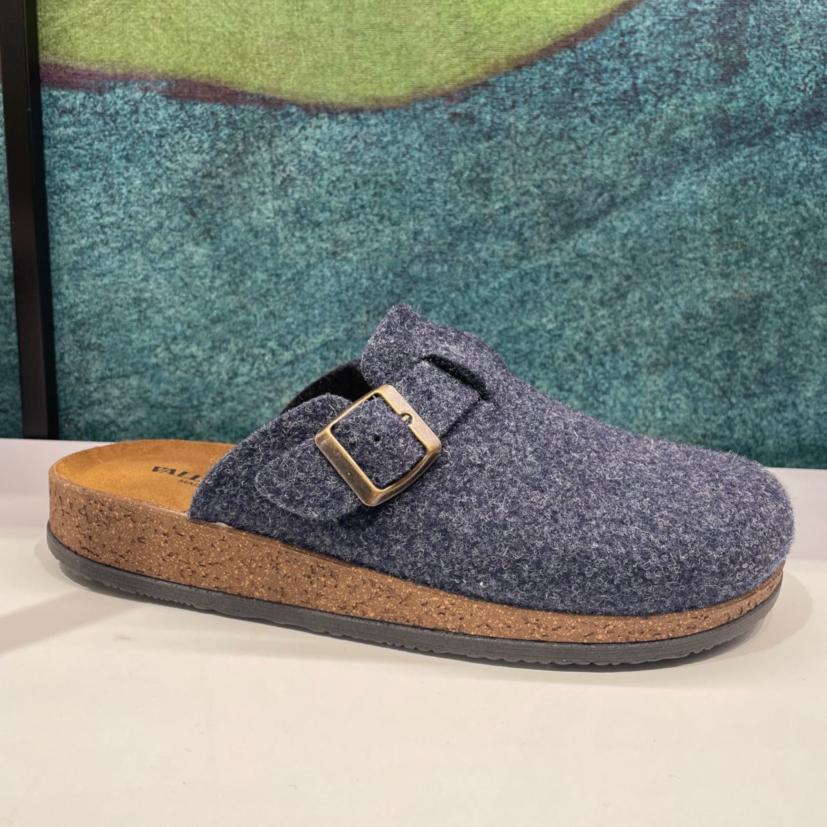 VALLEVERDE sabot stile Birk 55830  ciabatta pantofola  classica con fibbia  blu