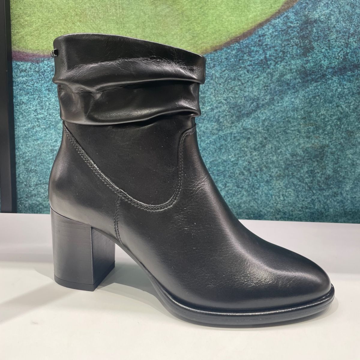 VALLEVERDE 47643 stivaletto ankle boot  scarpa donna nero chiusura con cerniera